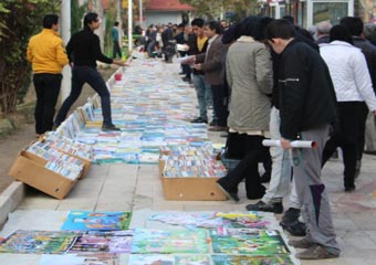 گذری بر جمعه بازار کتاب گرگان + تصاویر